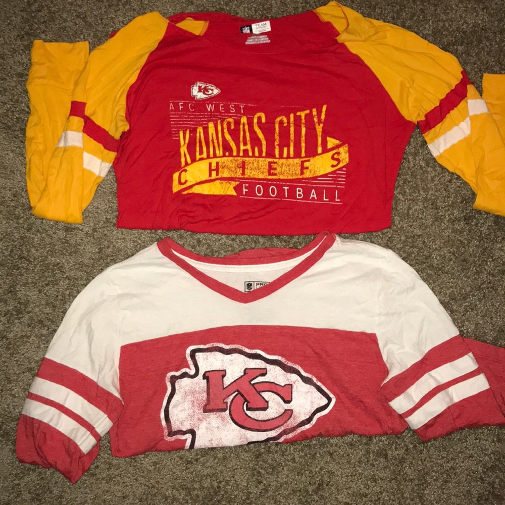 Set of 2 Kansas City Chiefs shirts